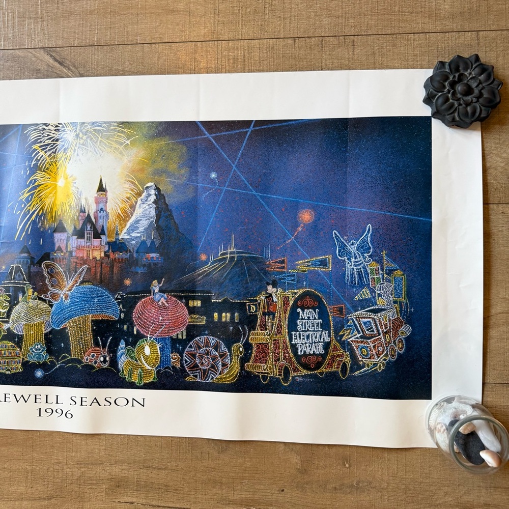 Rare 90s Disney MSEP Farewell Season 1996 Bundle | White Tee & Panoramic Poster - Picture 4 of 13